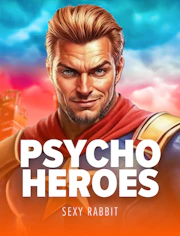 Juego de casino con personajes intensos y estilo de acción desenfadado.
