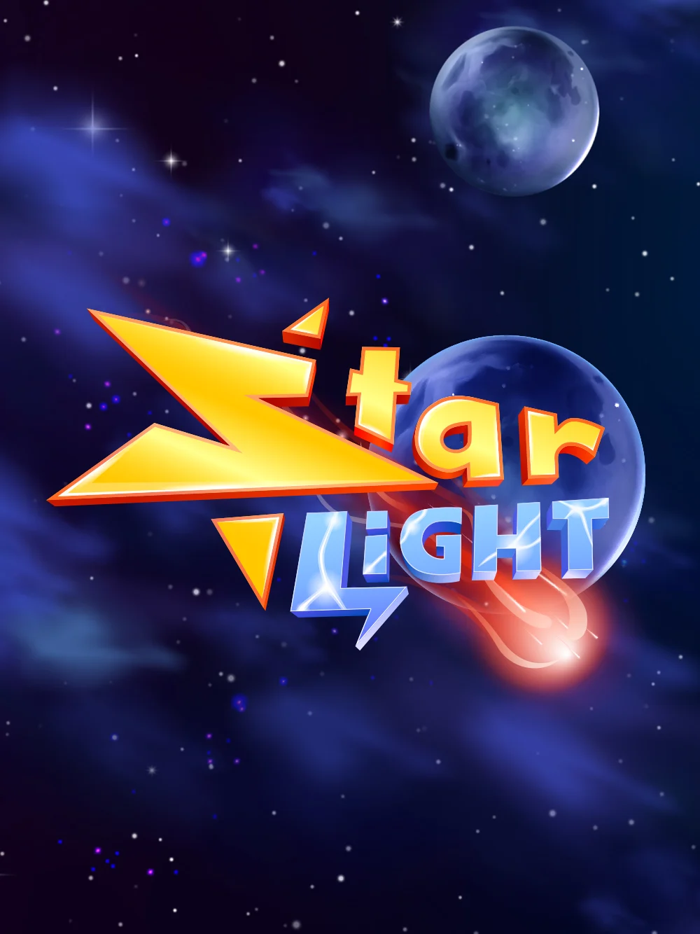 Juego de slots nocturno con destellos brillantes y sensación premium.